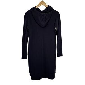 Kate Quinn 100% Cotton Dark Gray Charcoal Hoodie Dress Adult XS
